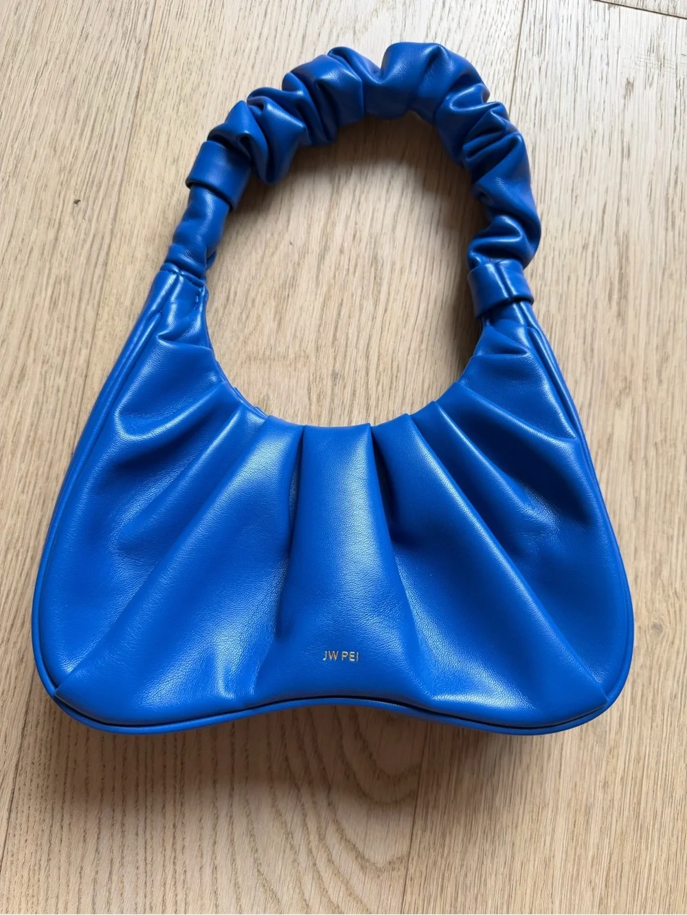 JW PEI Vibrant Blue Gabbi Ruched Shoulder Bag